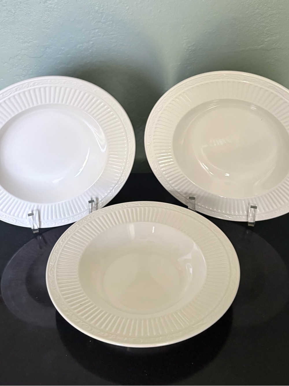 Mikasa Italian Countryside Rimmed Soup Bowls 9 1/2” Set of 3